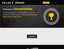 Tablet Screenshot of kelmewinners.com